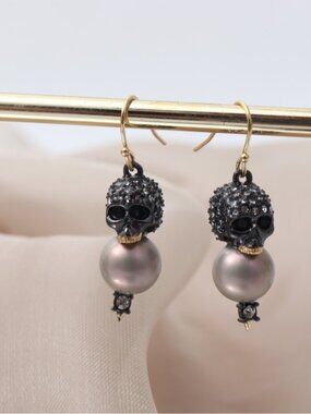 Alexis Bittar Skull Stud Earrings